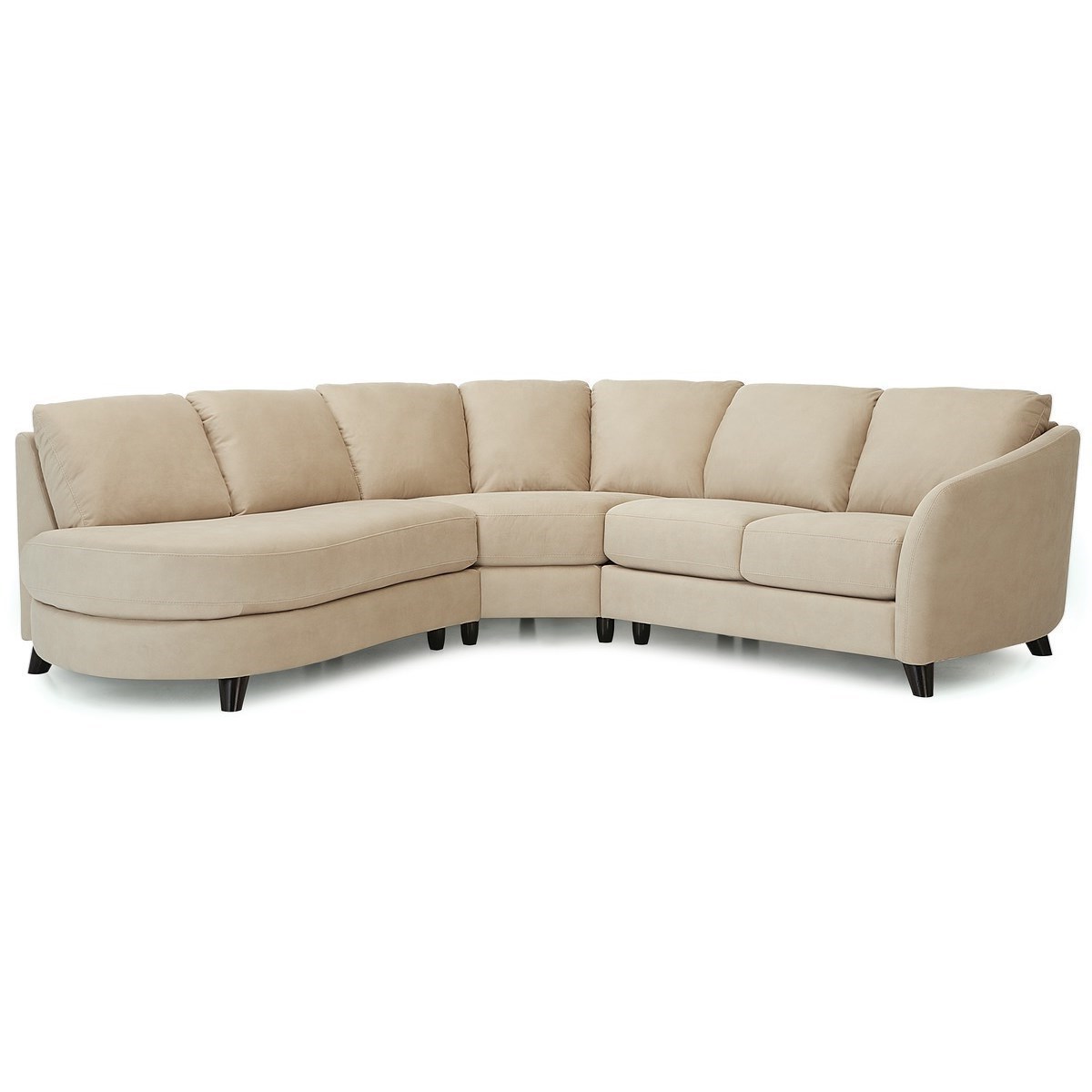 Palliser Alula 70427 Sectional Sofa with Corner Curve and Left Arm